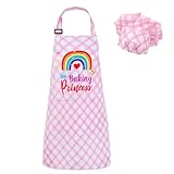 XLSXEXCL Kids Apron and Chef Hat Set, “Baking Princess...