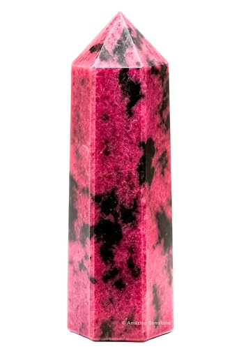 Amazing Gemstone Large Rhodonite Crystal Towers ~ Natural Healing Crystal Poi...