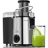 SIFENE Centrifugal Juicer Machine 400W Juice Extractor With 3 Inch Wide Mouth 3 Speed Setting For Fruit And Vegetable Compact BPA Free Stainless Steel Design For Kitchen Countertop Silver