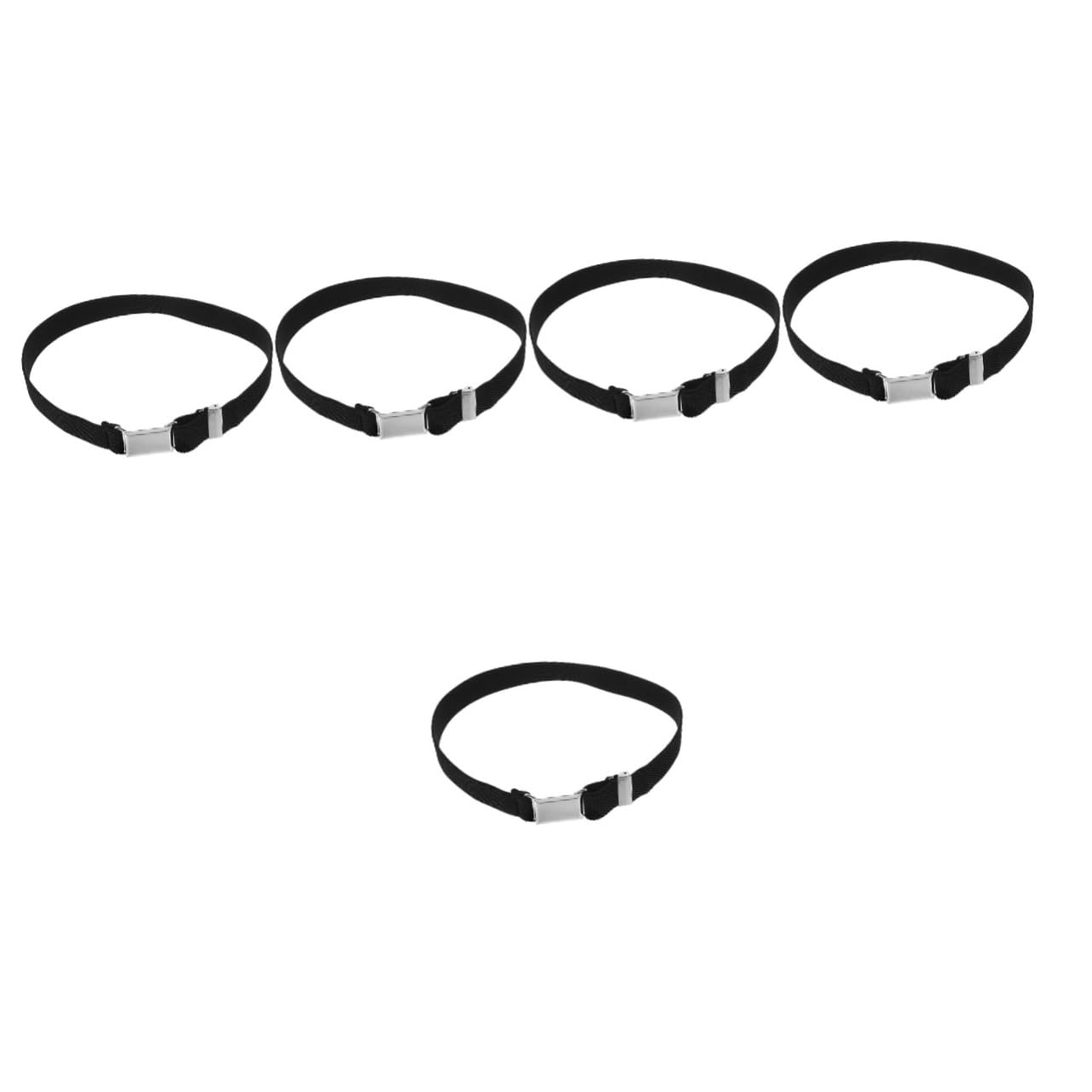 Ipetboom 5pcs Boys Girls Stretchy Elastic Belt Boys and Girls Elastic Waist Belt Decorative Stretchy for Dress Jeans