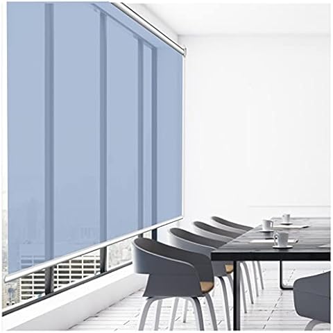 LXLA Blue-Silver Roller Shade for Office Meeting Room Cover