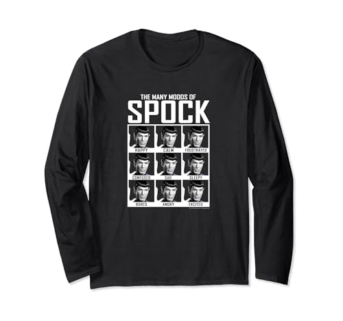 Star Trek The Many Moods Of Spock Long Sleeve T-Shirt