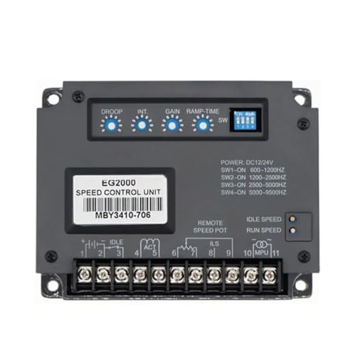 Regulador electrónico EG2000 DC motor generador eléctrico controlador velocidad