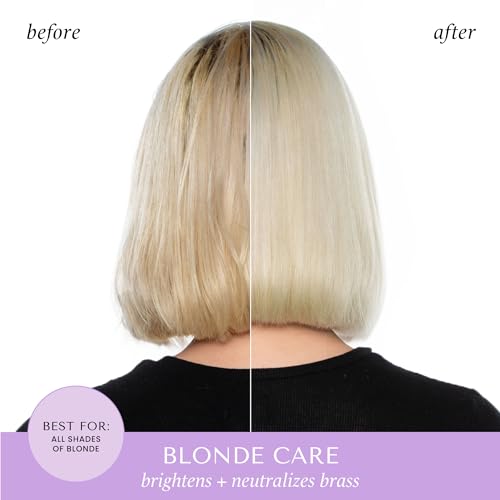 HASK BLONDE CARE 1 Shampoo + 1 Conditioner Set for Blonde Hair, Vegan, Color Safe, Gluten-Free, Sulfate-Free
