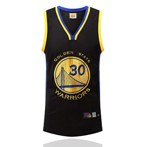 FSBYB Heren Jerseys Set - Golden State Warriors #30 Stephen Curry Basketbal Jerseys Swingman Mouwloos T-shirt & Shorts - Image 2