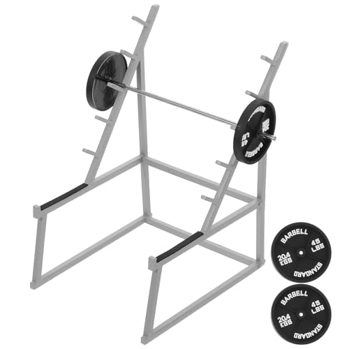 VILLCASE - VILLCASE Barbell Rack Pen Holder with 4 Mini Weights and Barbell – Squat Rack Desk Organizer for Office Gym