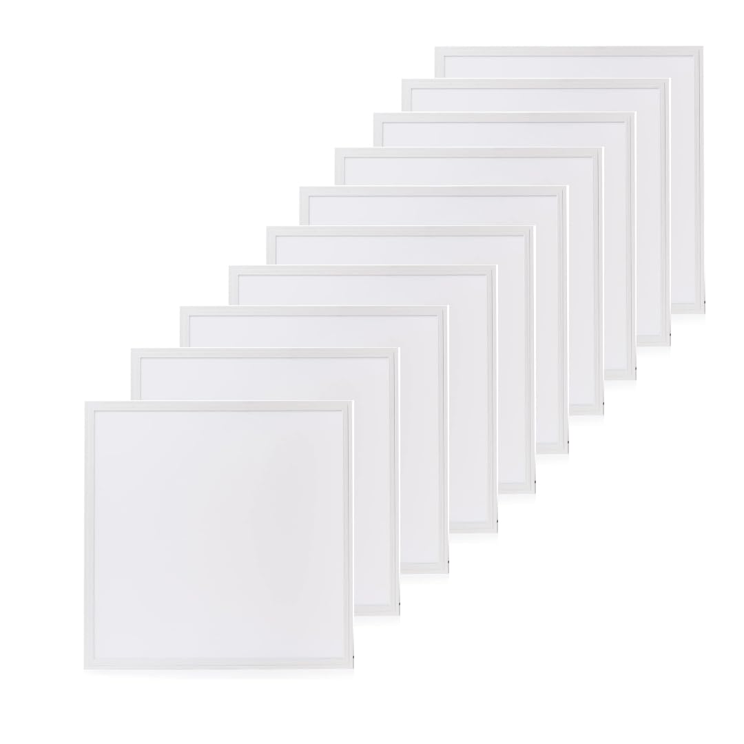 Brightex Cool White 10X Led Ceiling Panel Lights 48W 4320 Lumen 600X600mm Square Tiles Flat Ultra Slim Office Shop Company With Driver