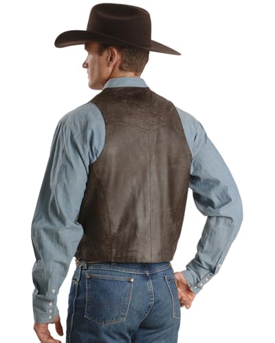 Image of Scully Men's Whipstitch Lamb Leather Vest - 206-171