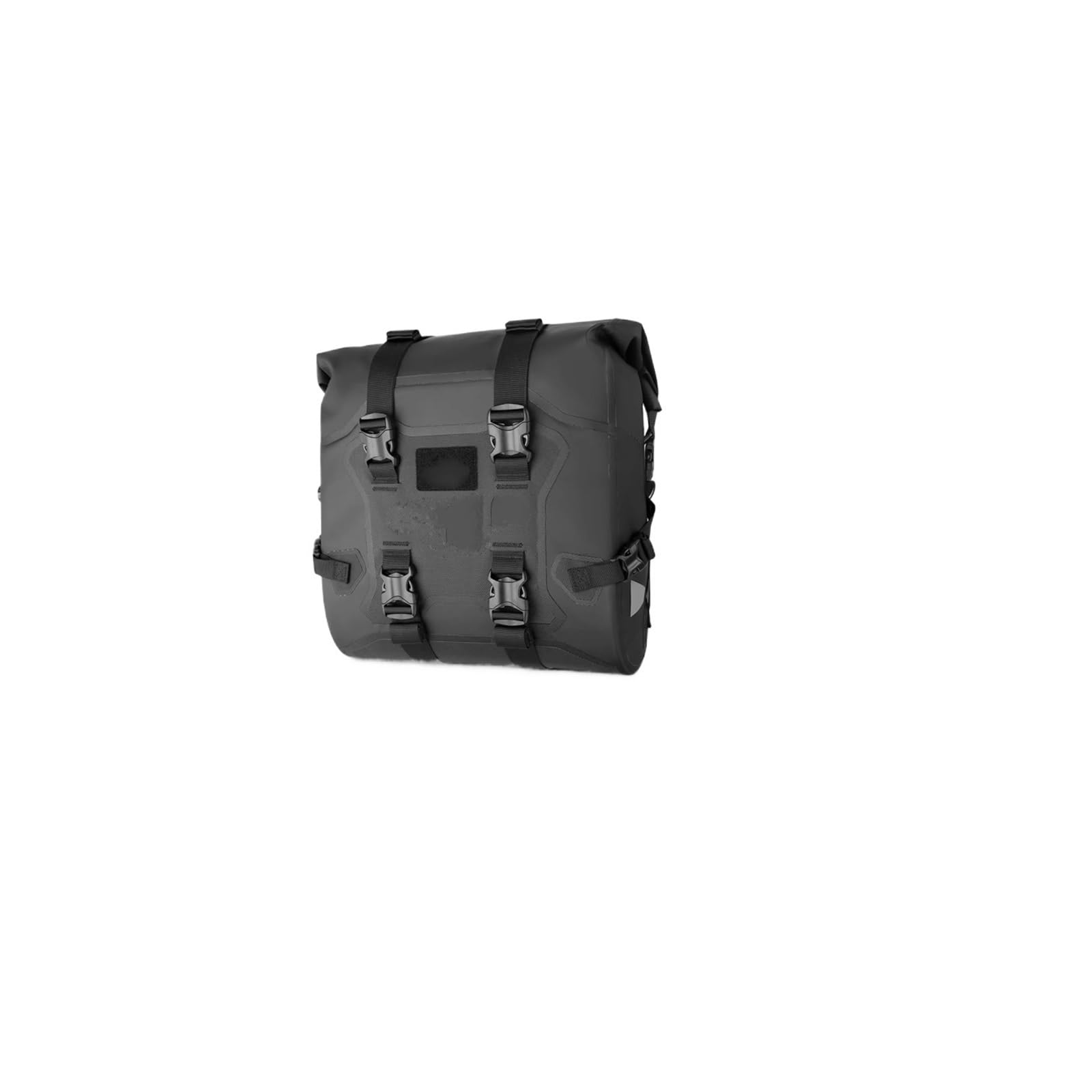 Borsa Posteriore Moto Borsa Laterale Per Moto 24L/48L Impermeabile A Sgancio Rapido Universale Chiusura Arrotolabile(Black-1 piece)