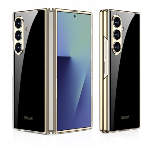 Housse pour téléphone portable Galaxy Fold 7 effet miroir 9H