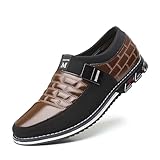 Mens Casual Loafers Business Shoes Fashion Dress Sneakers (Brown, Adult, Men, 10, Numeric, US Footwear Size System, Medium)