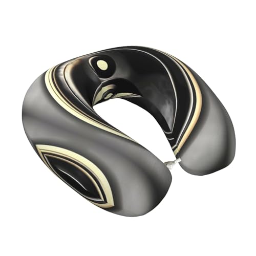 Almohada de viaje con memoria y diseño Yin Yang miniatura 2