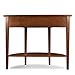 Leick Home Salem Console Table, Solid Wood, with Drawer and Shelf, for Entryways, Hallways, and Living Rooms, Medium Oak, 9036-MED