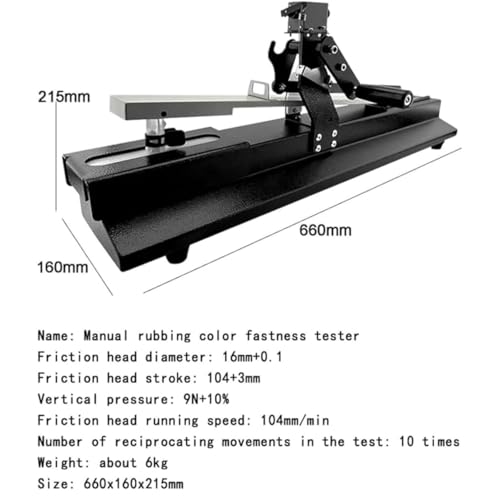 Crockmeter manual con doble rodamiento para control de solidez del color 7