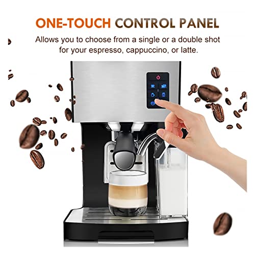 QWERTYUI AISHANBAIHUODIAN Máquina de café de Espresso de 19 Bar, con Leche de café con Leche Caliente Totalmente… - Imagen 3