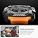 Spigen Rugged Armor Designed for Samsung Galaxy Watch Ultra Case 47mm Durable TPU Cover (2025/2024) - Matte Black
