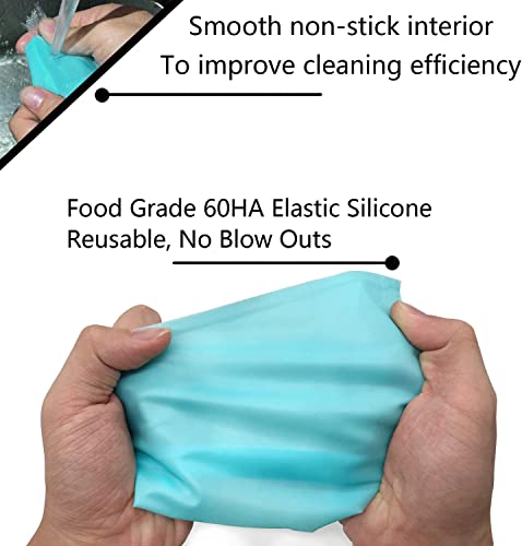 Spritzbeutel Mit Tüllen, Torten Zubehör Set zum Backen mit Spritzbeutel Wiederverwendbar und Spitzen, Standardkonverter… - Image 3