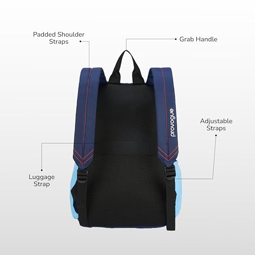 Image of Provogue Plyn 24 litres everyday backpack bag for man with 15.6 inch laptop compartment, stylish contemporary daily use college, office & outdoor backpack bags for women with organiser