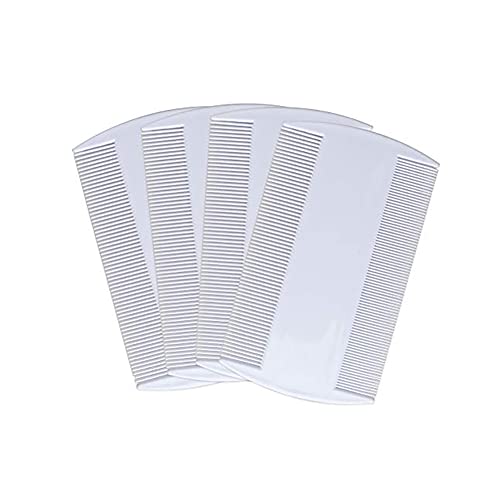 Peigne à Poux et Puces - 4 Pièces à Dents Fines Double Face en Plastique pour Enfants, Adultes et Animaux de Compagnie