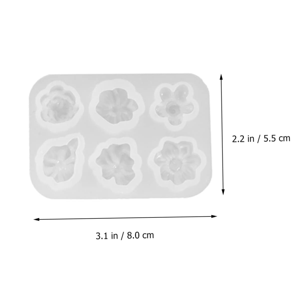 Angoily 3 Series Moldes De Silicona Para Flores De Margarita Moldes De Resina Epóxica Para Diy De Decoración De Joyería Y 3 Piezas*3