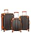 Rockland London Hardside Spinner Wheel Luggage, Grey, 28-24-20-Inch