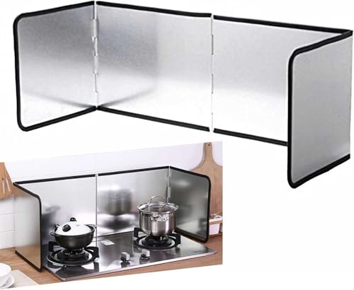 Protector de grasa de cocina plegable para evitar salpicaduras de sartenes 2