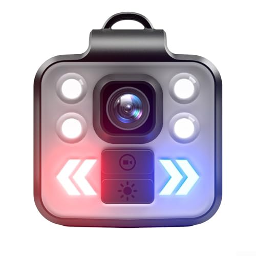 Cámara corporal 1080P HD, cámara nocturna 3 en 1 para deportes al aire libre Uso doméstico con ranura para tarjeta Grabadora de video portátil (negro)
