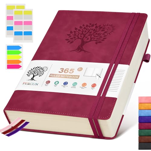 Carnet ligné B5 PERCUN à pages épaisses pour stopper les fuites d'encre
