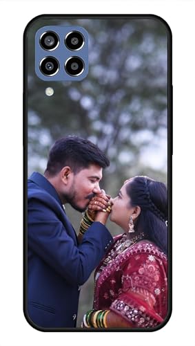 Image of NDCOM for Customised Samsung Galaxy M33 5G Back Cover | Samsung M33 Phone Case | Samsung M33 5G Mobile Cover DIY Personalised Photo Design | Customized Gift Custom Text Name Printed Metal Case