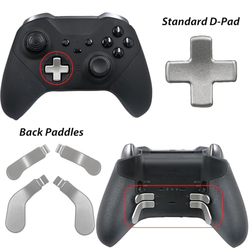 Image of 5 in 1 Elite 2 Controller Paddles for Xbox Elite Controller Series 2,Silver