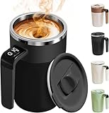 Conseils : la tasse à café à agitation automatique peut automatiquement remuer et afficher la température, mais elle n'a pas de fonction de chauffage.