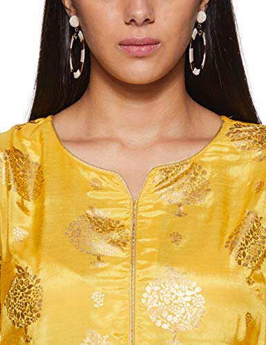 Image of BIBA Women Viscose Straight Fit Straight Printed Kurta