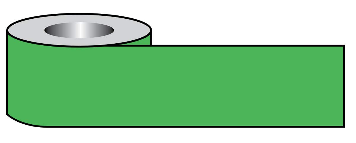 Plain Green barrier tape 200m x 75mm non-adhesive polythene
