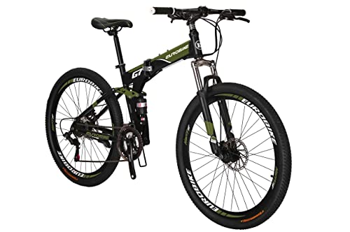 Best Budget Folding Mountain Bikes - Top 7 Bikes In 2025 5 EUROBIKE Adult Folding Bike, 27.5 Inch Folding Mountain Bike, 21 ...