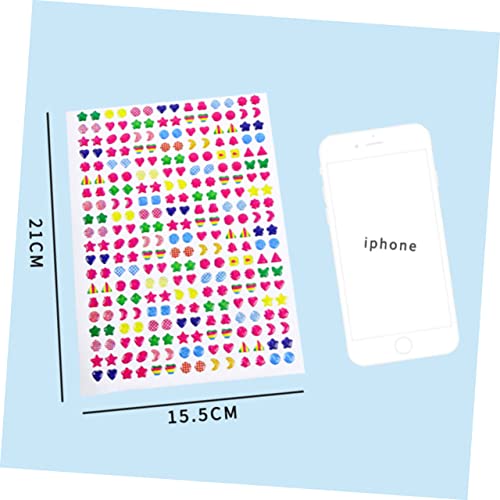 COHEALI 12 Peças De Brinco Adesivos Brilhantes Adesivos 3D Para Crianças Adesivo De De Cristal Adesi