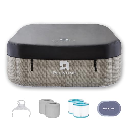 Inflatable Hot Tub Outdoor, 4-6 Person Portable...