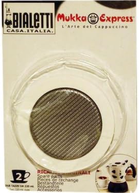 Gasket and filter for Bialetti Mukka Express