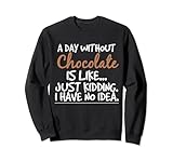 A Day Without Chocolate Chocolate Lovers Saying