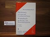 Dictionary of Legal & Commercial Terms/Worterbuch der Rechts & Wirtschaftssprache