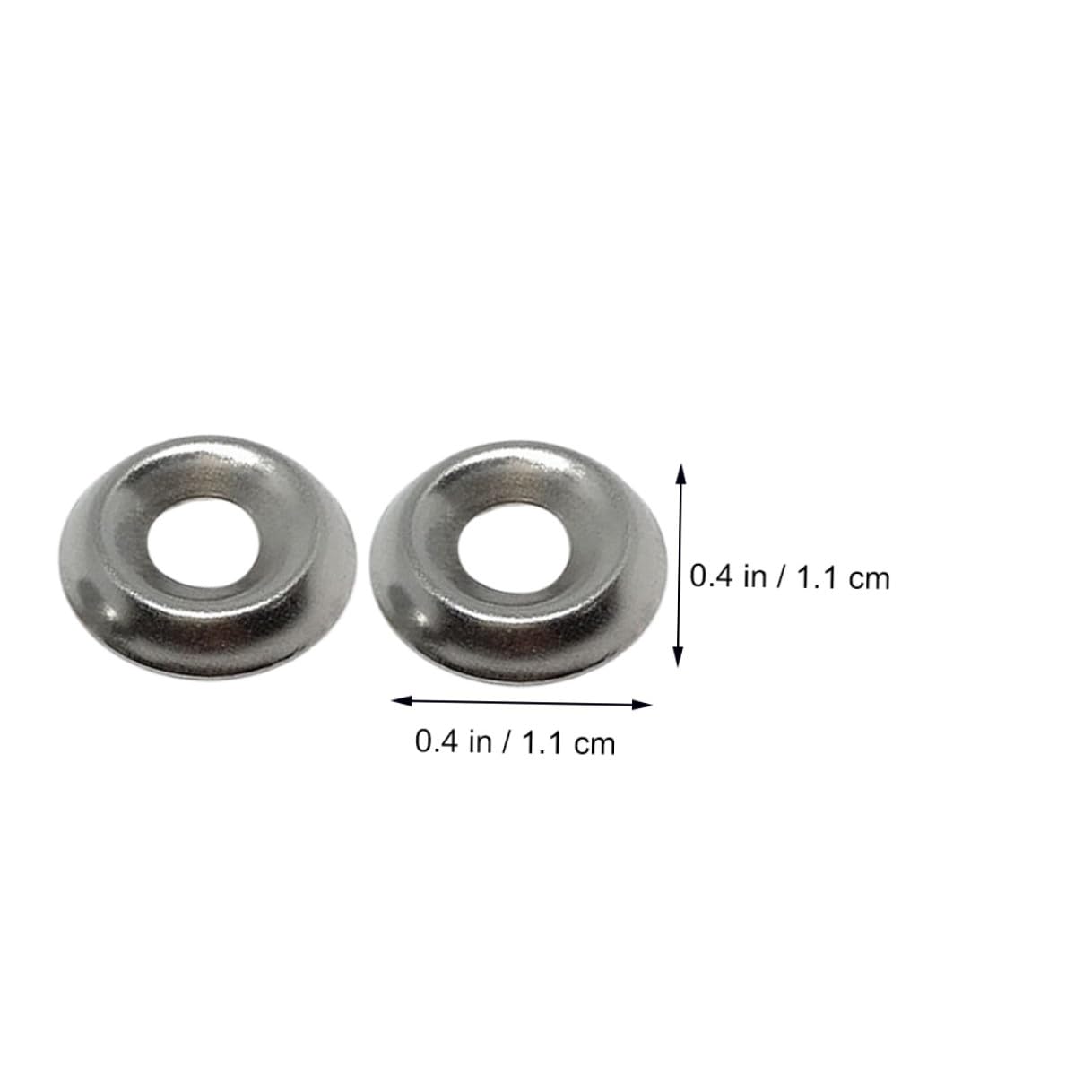 100pcs 304 Stainless Steel Fisheye-Shaped Screw Gaskets Rust-Proof Bowl-Shaped Bolt Washers for Industrial Fastening and Replacement Applications