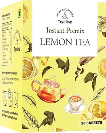 Aryan Teatime Instant premix LEMON TEA - 20 Sachets (1pack)- Lemon Tea - Just add Hot water (B09X9MJWY8) Amazon Price History, Amazon Price Tracker