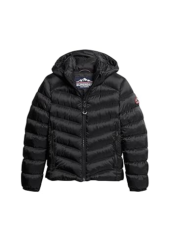 Superdry Hooded Fuji Padded Jacket Veste pour femme, Noir, 42