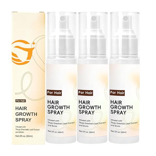 3 aerosoles profesionales para el crecimiento del cabello, spray de fortalecimiento del cabello, aerosoles para el crecimiento del cabello, espray de pérdida completa fuerte, serum natural para