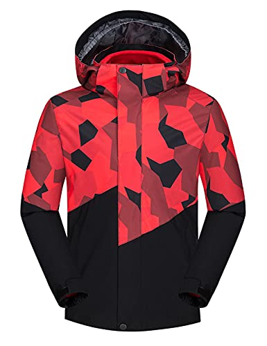 3 In 1 Jacket Kids Water Repellent Jacket Fleece Lined Coat Child Lightweight Hiking Hooded Jacket