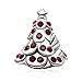 Merry Christmas Tree,Reindeer, Bell,Snowman Charms 925 Sterling Silver Xmas Gifts Bead Fit Bracelet (Red Tree)