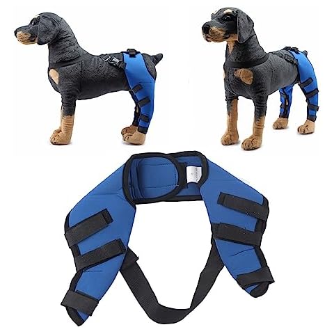 Tnfeeon Dog Knee Brace, Leg Brace Ligament Injury Joint Pain and Muscle Sore Adjustable Rear Support for Knee Dislocation Pet Knee Brace Recommended for Dog (S) Cover