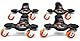 WEN DL6300 Tri-Dolly-Set, 15,2 cm, 136 kg, Schwarz, 4 Stück