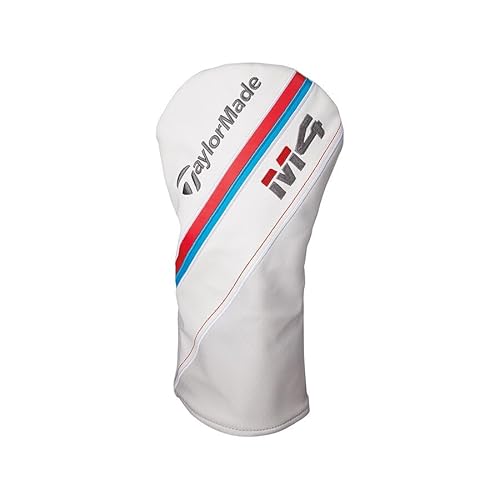TaylorMade M4 Driver Headcover, White/Red/Blue