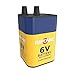 RAYOVAC Heavy Duty Lantern Battery, 6 Volt Screw Terminals, 945R4C