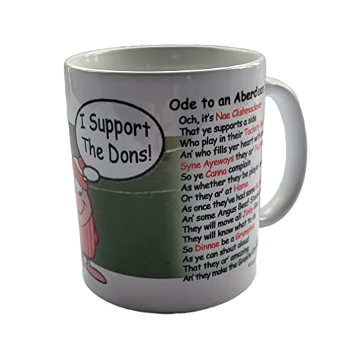 Impishodes Aberdeen FC Scottish Football Supporter Ceramic 11oz Mug